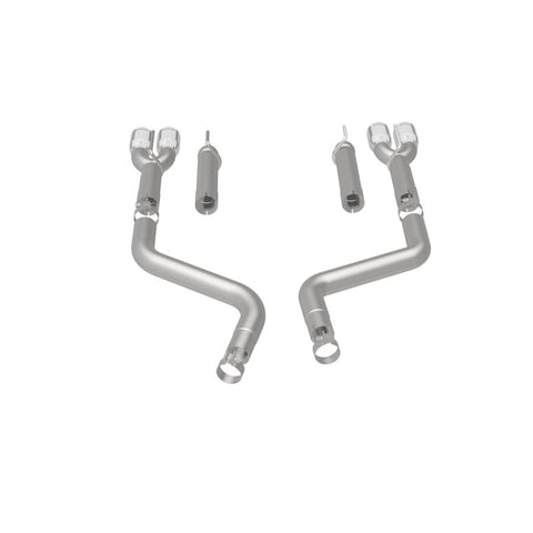MagnaFlow Axle-Back, SS, 3in, Quad Split Rear 3.5 Tips 2015 Dodge Challenger incl SRT Hellcat - 19206