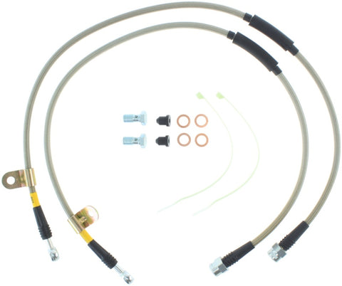 StopTech 00-06 Suburban 2500 2WD / 03-06 4WD / 03-07 Hummer H2 Stainless Steel Front Brake Line Kit - 950.66004