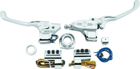 Performance Machine 9/16in Hand Control Set Hyd - Chrome - 0062-4020-CH