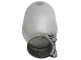 aFe Takeda 304 Stainless Steel Clamp-On Exhaust Tip 2.5in. Inlet / 4.5in. Outlet / 9in. L - Polished - 49T25454-P09