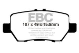 EBC 05-08 Acura RL 3.5 Greenstuff Rear Brake Pads - DP21736