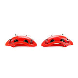 Power Stop 00-02 Dodge Ram 2500 Front Red Calipers w/Brackets - Pair - S4746