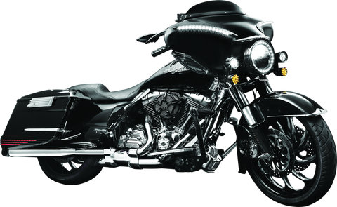 Kuryakyn Smooth Windshield Trim 96-13 Touring Gloss Black - 1318