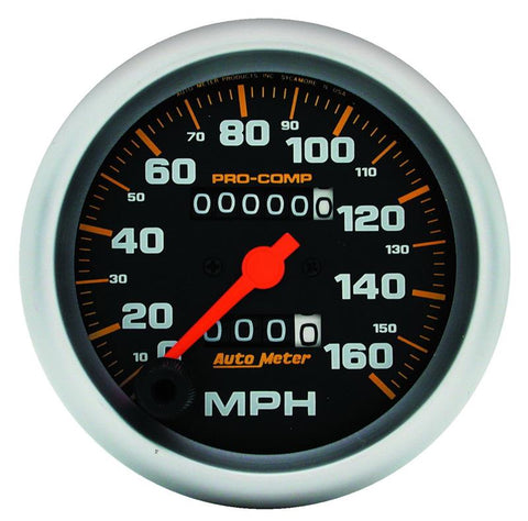 Autometer Pro-Comp Mechanical Speedometer 3 3/8in 160 mph Gauge - 5153