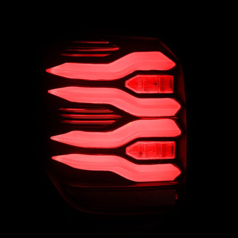 AlphaRex 10-21 Toyota 4Runner LUXX LED Taillights Blk/Red w/Activ Light/Seq Signal - 690050