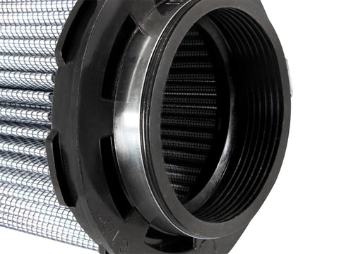 aFe MagnumFLOW Pro DRY S Universal Air Filter 3.5in. F / 5in. B mtm2 / 4.5in. inv T / 7.5in. H - 21-91103