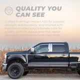 Putco 16-20 Nissan Titan Crew Cab (Set of 2) Front Only Element Chrome Window Visors - 480602
