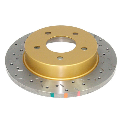 DBA 94-04 Mustang Exc. Cobra/Bullitt/Mach1 Rear Drilled & Slotted 4000 Series Rotor - 4856XS