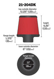 AEM 3.5 in Short Neck 5 in Element Filter - 21-204DK
