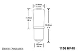 Diode Dynamics 1156 LED Bulb HP48 LED - Amber (Single) - DD0004S