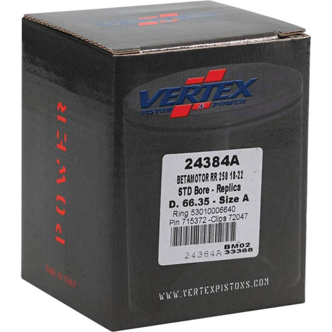 Vertex Piston 18-24 Beta RR 2T 250 250cc Cast Replica Piston Kit - 24384A