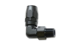 Vibrant Male NPT 90 Degree Hose End Fitting -8AN - 1/4 NPT - 26903