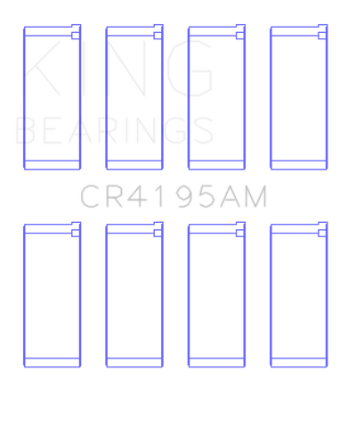 King Chrysler 420A (Size Standard) Connecting Rod Bearing Set - CR4195AM