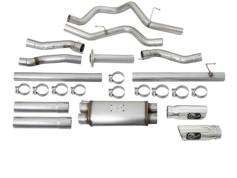 aFe MACHForce XP Exhaust Cat-Back SS-409 2017 Ford F-150 Raptor V6-3.5L (tt) w/ Polished Tips - 49-43045-P