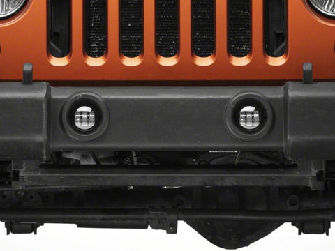 Raxiom 07-23 Jeep Wrangler JK & JL Axial Series Tri-Bar LED Fog Lights- Amber - J130810