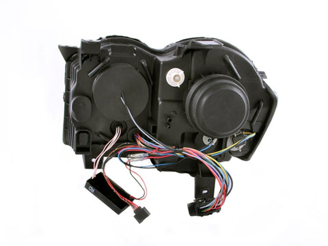 ANZO 2008-2010 Jeep Grand Cherokee Projector Headlights w/ Halo Black (CCFL) - 111213