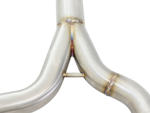 aFe MACHForce XP SS-304 Black Tip 2.5in Dia Axle Back Exhaust 12-15 BMW 335i (F30) 3.0L (t) - 49-36325-B