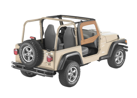 Bestop 97-06 Jeep Wrangler TJ Upper Fabric Doors (Spice) - 51790-37