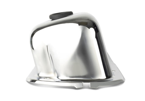 Ford Racing Embosses Logo Stamped Steel Valve Cover Chrome - 302-070