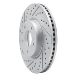R1 13-19 Mazda 6 Front Left Drilled & Slotted Geo-Carbon Rotor - 830-80080L