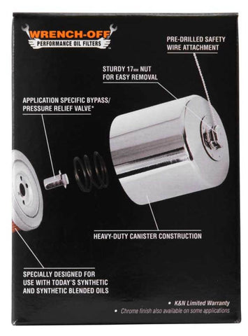 K&N Harley-Davidson 3in OD x 4.063in H Oil Filter - KN-170