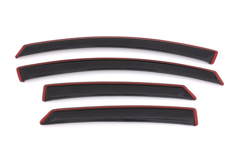 AVS 13-18 Ford Fusion Ventvisor In-Channel Front & Rear Window Deflectors 4pc - Smoke - 194714