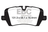 EBC 13+ Land Rover Range Rover 3.0 Supercharged Extra Duty Rear Brake Pads - ED92161