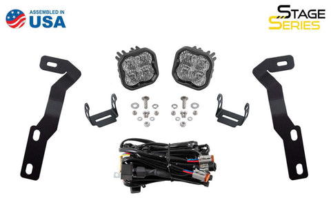 Diode Dynamics 16-21 Toyota Tacoma Sport SS3 LED Ditch Light Kit - Yellow Combo - DD6373