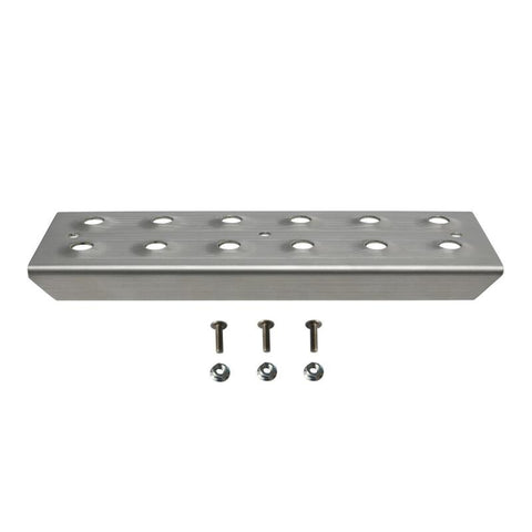 Westin 11in Step Plate w/screws (Set of 2)- Stainless Steel - 56-100011