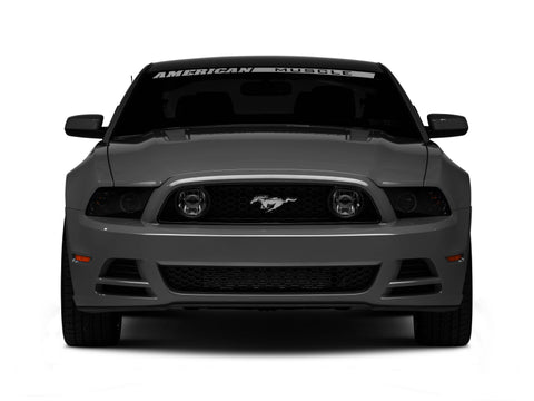 Raxiom 13-14 Ford Mustang w/ Factory HIDLED Halo Projector Headlights- Black Housing (Smoked Lens) - 49170
