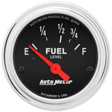 Autometer Traditional Chrome 52mm Short Sweep Electrical Fuel Level Gauge - 2515