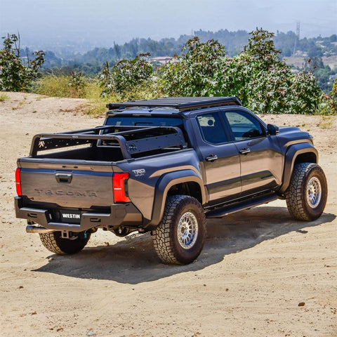 Westin 05-21 Toyota Tacoma Overland Cargo Rack Base - Textured Black - 51-20015
