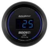 Autometer Cobalt Digital 52.4mm Black Vacuum/Boost Gauge - 6959