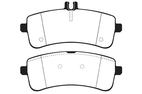 EBC 2015+ Mercedes-Benz C63 S AMG (W205) 4.0L Twin Turbo Redstuff Rear Brake Pads - DP32350C