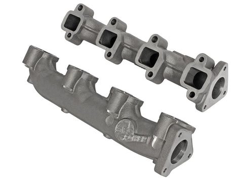 aFe Power BladeRunner Ported Ductile Iron Exhaust Manifold 01-16 GM Diesel Trucks V8-6.6L (td) - 46-40024