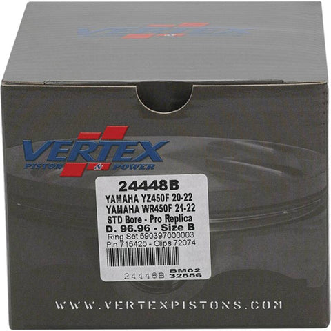 Vertex Piston 21-23 Yamaha WR 450 F 450cc Forged Replica Piston Kit - 24448B