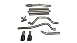 Corsa 14 GMC Sierra/Chevy Silv 1500 Crew Cab/Short Bed 5.3L V8 Black Sport Dual Rear CB Exhaust - 14869BLK