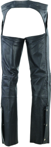 River Road Plains Leather Chaps Black - Large - 094420