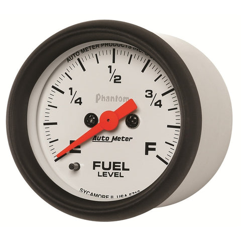 Autometer Phantom 52mm Full Sweep Electronic Fuel Level Programmable Empty-Full Range - 5710