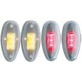 ANZO 1999-2014 Chevrolet Silverado 3500 LED Fender Light Kit Clear 2pc Amber / 2pc Red - 861081