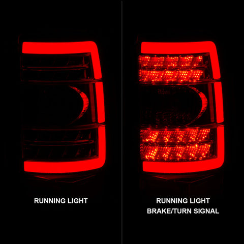 ANZO 2000-2006 Chevrolet Tahoe LED Tail Lights w/ Red Lens Chrome Housing - 311364
