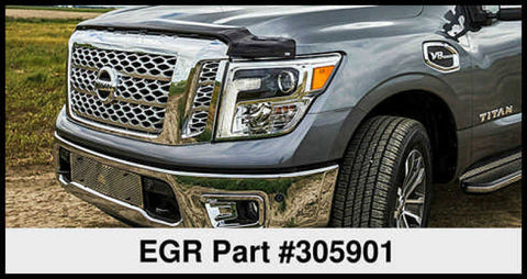EGR 16+ Nissan Titan XD Superguard Hood Shield (305901) - 305901