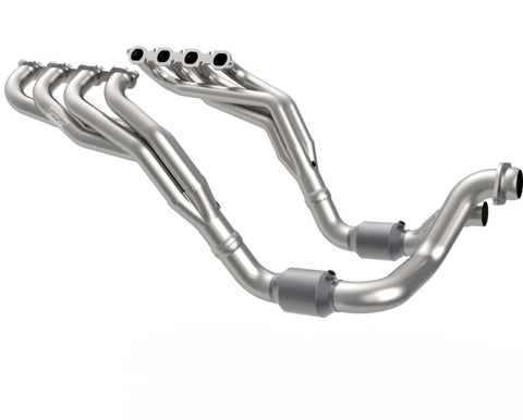 Kooks 20-22 Ford F250 7.3L V8 / Ford F350 7.3L V8 1-7/8in x 3in SS Headers w/ H.O. Green Catted Conn - 1400H440