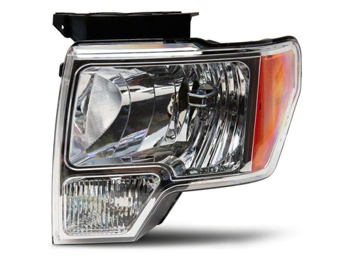 Raxiom 09-14 Ford F-150 Axial OEM Style Rep Headlights- Chrome Housing (Clear Lens) - T551343