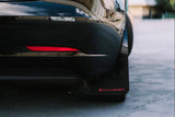 Rally Armor 17-23 Tesla Model 3 Black UR Mud Flap w/Dark Grey Logo - MF62-UR-BLK/DGRY