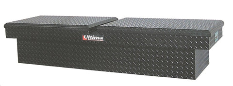 Lund 67-99 Chevy CK Ultima Dual Lid Gull Wing Crossover Tool Box - Black - 79150