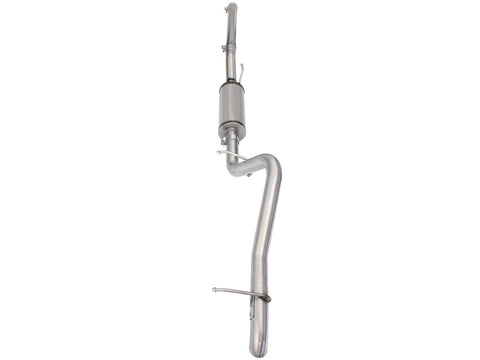 aFe MACHForce XP 2-1/2in SS-409 Cat-Back Exhausts w/ 18in Muffler 07-17 Jeep Wrangler V6-3.6L - 49-48057