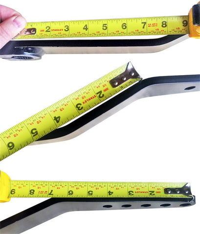 RockJock Antirock Fabricated Steel Sway Bar Arms 19.25in Long 1.7in Offset Bend 5 Holes - RJ-202009-101