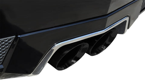 Corsa 2011-2015 Cadillac CTS Coupe V 6.2L V8 Black Sport Axle-Back Exhaust - 14942BLK