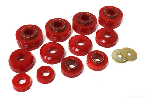 Energy Suspension Fd 4Wd Body Mounts - Red - 4.4104R